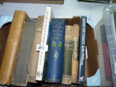 Eight books including History of Herefordshire, Across the Straits, Kyffin Williams etc.