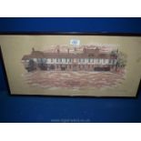 A framed Paul Long 8' artist's Proof picture of The Blind College Worcester to commemorate the