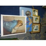 A quantity of religious Prints to include the Madonna and Child, Assumpta est Maria, etc.