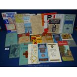 A quantity of map books including Central England and Wales, South East England, London,