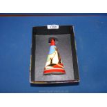 A boxed Wedgwood 'Clarice Cliff' style conical Sugar Sifter