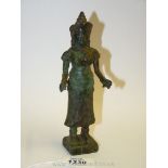 An ancient Khmer bronze figure of Uma, Angkor or Bayon period, 12th-13th century,