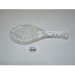 A Waterford tennis racquet. 7" long.
