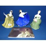 Three Royal Doulton figures - Clarissa, Simone and Elaine,