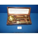 A Victorian brass Pocket Chondrometer for measuring bushel weights by Dollond, London,