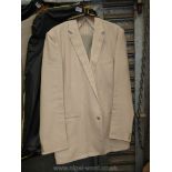 A gents linen/polyester blend 'Springbak' Jacket with M&S light green trousers, waist 40",