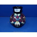 A Moorcroft Trillion pattern Vase, marked K.W.