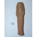 A large ancient Egyptian terracotta Middle Kingdom Ushabti,