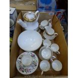 A Paragon 'Athena' pattern breakfast for two set,
