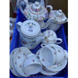 A quantity of china including Christmas and Paragon coffee pots, Keelings Teapot,