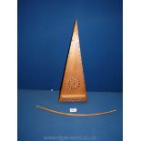 A bowed instrument Psaltery, paper label inside by Michael Sanders,