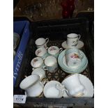 A quantity of china to include six coffee cans and saucers "Hammersley & Co.