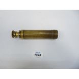 A Victorian brass three draw Telescope inscribed Keyzor & Bendon, late Harris & Son,