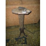 A tapering hexagonal pillared octagonal Occasional Table, for restoration,