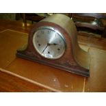 A Oak finished cased cheval type Mantle Clock by ''Dupontic'',