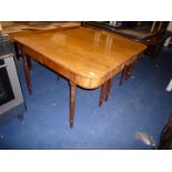A pair of circa 1900 Mahogany Side Tables standing on turned legs,