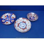 Two oriental plates,