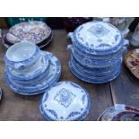 A quantity of Whieldon ware 'Knowsley' dinnerware for F.Winkles & Co.