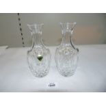 A pair of Waterford Carafes, 7 1/2'' approx.