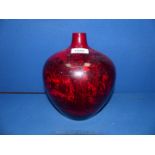 A Royal Doulton Flambe glaze vase, 9 1/2'' tall.