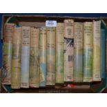 A box of Bratsford books on Welsh Border Country, The English Cottage, British Hills and Mountains,