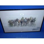 Snaffles (Charles Johnson Payne) "Gunners" original Print signed in pencil bottom left with horse