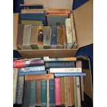 Two boxes of books to include; The Marvels of Aviation, Livingstone, Wildlife on Moor and Fell, etc.