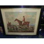 An impressive Victorian lithograph, after Thomas Woodward (1801-1852),