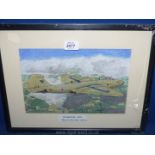 A framed and mounted Watercolour signed 'D Matthews w/col 2016';