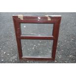 A brown Upvc double glazed window unit, 32 1/4" x 41" high.