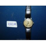 A WWII German Kriegsmarine KM 720 Watch, back impressed 146313, in working order, (later strap).