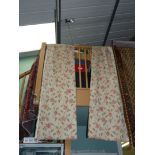 A pair of full length jacquard curtains,