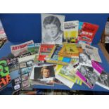 A large quantity of sporting programmes : Moto-cross, Formula 2, Football etc.