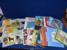 A quantity of children's books: Beatrix Potter, equine books etc.