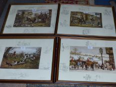 Four coaching and hunting Prints after Frank Paton