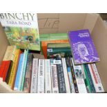 A box of novels: Tom Sharpe, Oscar Wilde etc.