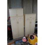 A three piece cream Bedroom Wardrobe set by Jarman & Platt.