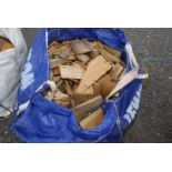 A builders bag of off-cuts for firewood.