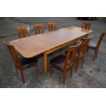 A French drawleaf, extending Dining Table, 102'' long fully extended, (70 1/2'' closed) x 36'' wide,