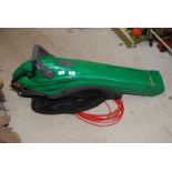 A garden vacuum and blower.