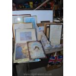 A quantity of pictures, frames etc.