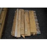 A pallet of various softwood timber, 3'' x 2'', 4'' x 2'' and 7 1/2'' x 2''.