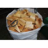 A builders bag of softwood off-cut firewood.