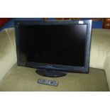 A Panasonic 31" TV with remote.