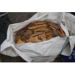 A builders bag of off-cuts for firewood.