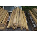 21 treated 3'' round Stakes,