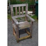 A home-made garden Chair.