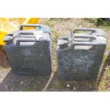 Two UK military Jerry Cans dated 1951 and 1953.