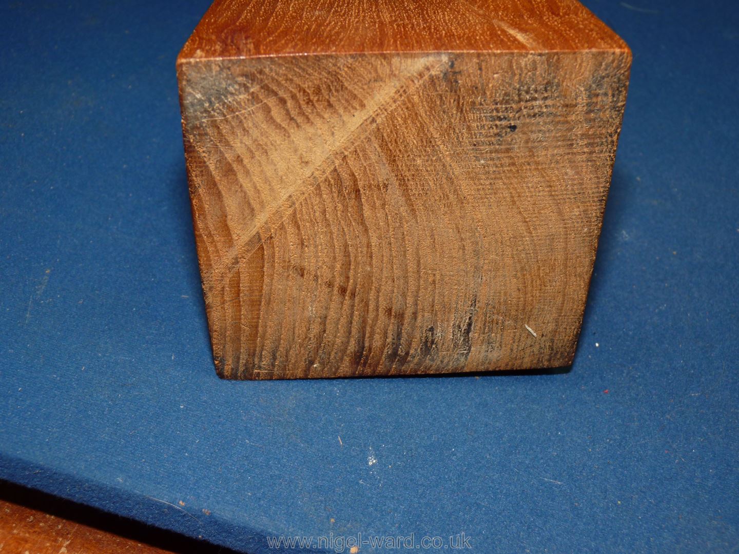 An old Thai Buddha head, mounted on wood stand, head 7'' tall , - Image 5 of 6