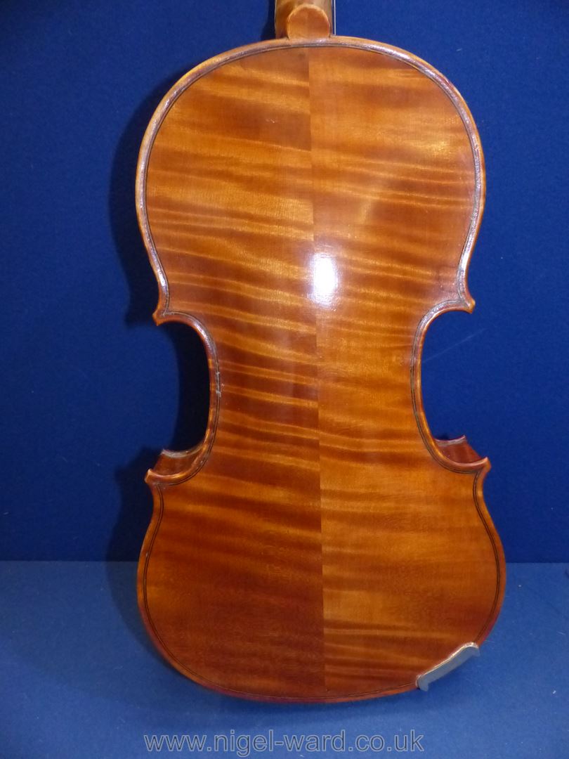 A good 'Tiger striped' Violin with paper label inside 'Sole Agents Hawkes & Son, Denman Street, - Image 12 of 66